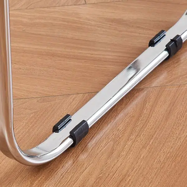 Contemporary Creative Oval Plastic Iron Chair Backless Armless For Living Room - Image 7