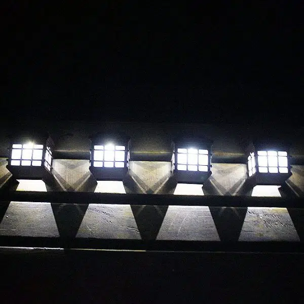 Courtyard Waterproof Window Pane LED Solar Wall Sconce Lamp Outdoor Light - Image 3