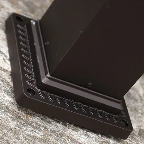 Traditional Chinese Waterproof Palace Roof Rectangular Pillar Aluminum Glass 1-Light Outdoor Lawn Landscape Light For Garden - Image 9