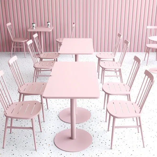 Contemporary Scandinavian Square Steel Chair Backrest Armrest For Living Room - Image 15