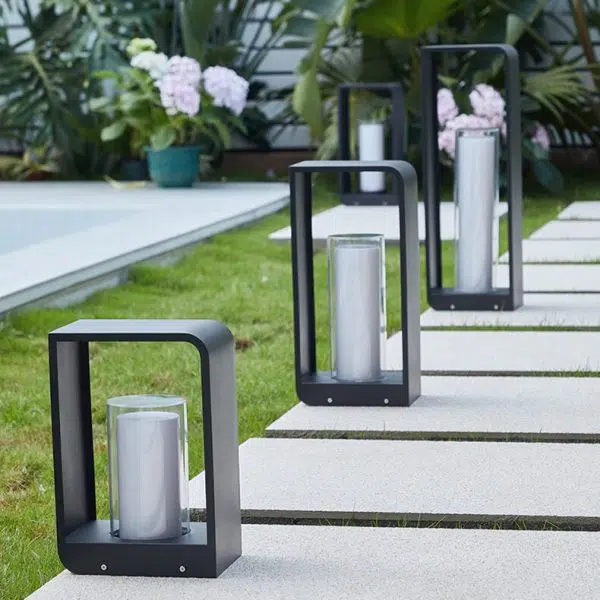 Modern Minimalist Square Frame Stainless Steel Acrylic LED Waterproof Lawn Landscape Light For Outdoor Patio - Image 17