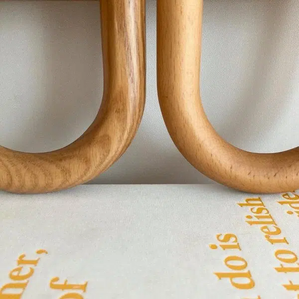 Modern Original Solid Wood Pleated Semi-Circle 1-Light Wall Sconce Lamp - Image 5