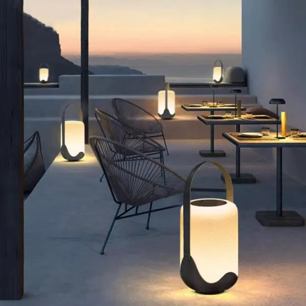 Modern Simplicity Solar Waterproof Iron Acrylic Cylinder Rechargeable LED Portable Landscape Lighting Outdoor Light For Garden - Image 9