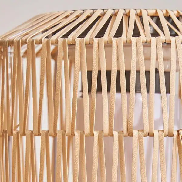 Modern Minimalist Solar Iron Rattan Cage Shaped LED Outdoor Landscape Light For Garden - Image 8