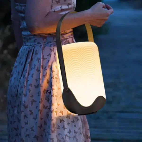 Modern Simplicity Solar Waterproof Iron Acrylic Cylinder Rechargeable LED Portable Landscape Lighting Outdoor Light For Garden - Image 5