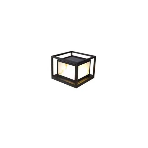 Modern Solar Square Chinese Outdoor Column Head Light LED Lawn Landscape Light - Image 7