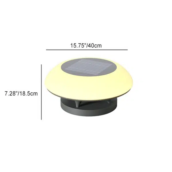 Modern Simplicity Solar Waterproof Stainless Steel PE Round Spaceship LED Landscape Lighting Outdoor Light For Outdoor Patio - Image 6