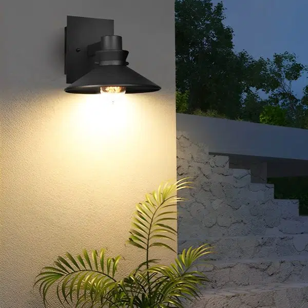 Minimalist Waterproof Black European-style Wall Lamp Exterior Lights - Image 2