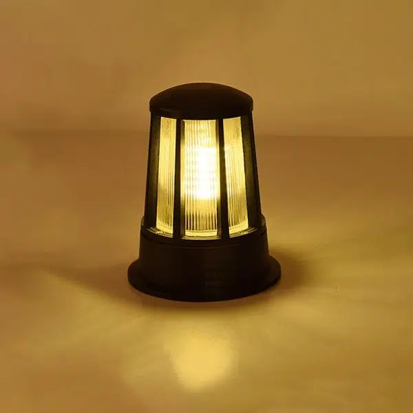 Round Creative Waterproof LED Black Modern Outdoor Pillar Lights - Image 7