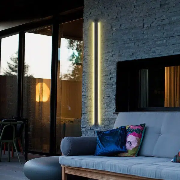 Black Long Strip LED Waterproof Modern Outdoor Wall Lights Porch Lights - Image 3