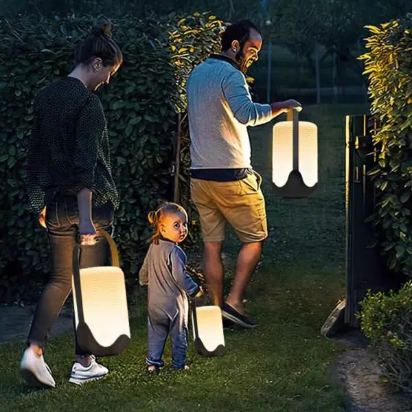 Modern Simplicity Solar Waterproof Iron Acrylic Cylinder Rechargeable LED Portable Landscape Lighting Outdoor Light For Garden - Image 11