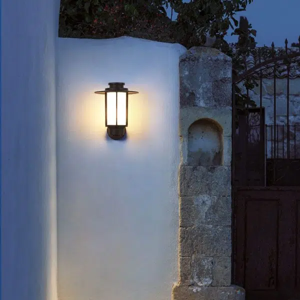 Outdoor Waterproof Coffee Cylinder Lantern 1-Light Patio Landscape Light - Image 2