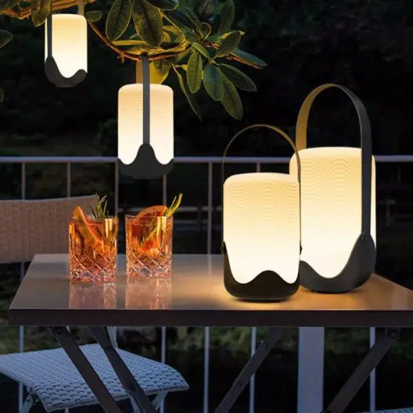 Modern Simplicity Solar Waterproof Iron Acrylic Cylinder Rechargeable LED Portable Landscape Lighting Outdoor Light For Garden - Image 10