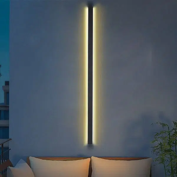 Black Long Strip LED Waterproof Modern Outdoor Wall Lights Porch Lights - Image 4