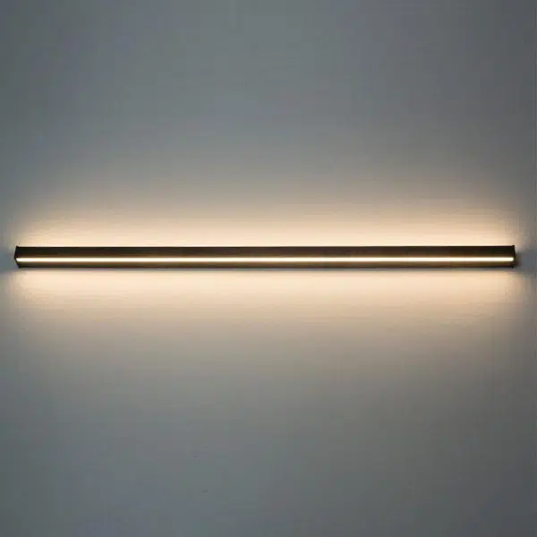 Long Strip Dimmable LED RGB Black Minimalist Outdoor Light Post Lights - Image 13