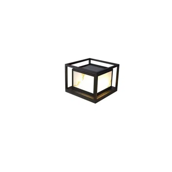 Modern Solar Square Chinese Outdoor Column Head Light LED Lawn Landscape Light - Image 8