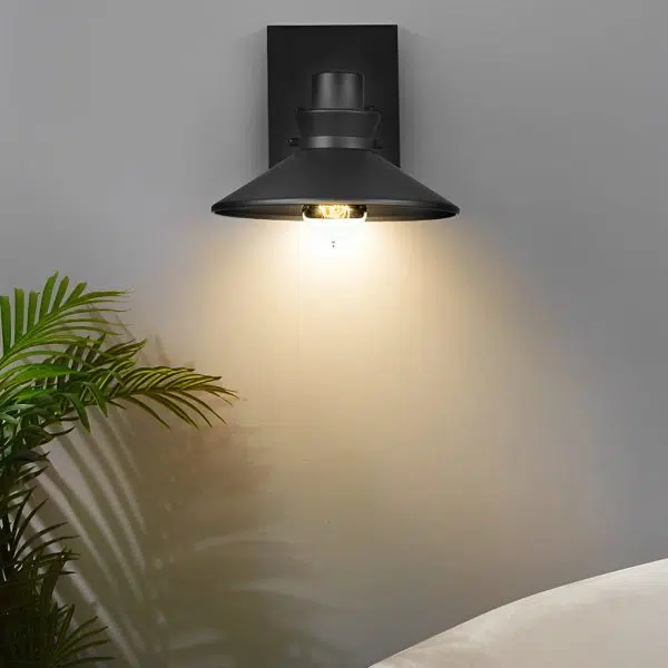Minimalist Waterproof Black European-style Wall Lamp Exterior Lights - Image 3