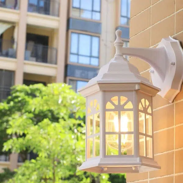 European Waterproof Retro Pavilion Design 1-Light Outdoor Wall Sconce Lamp - Image 13