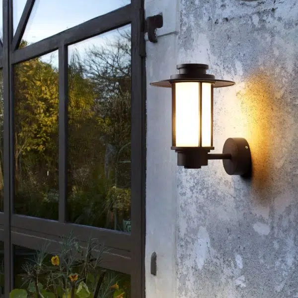 Outdoor Waterproof Coffee Cylinder Lantern 1-Light Patio Landscape Light - Image 13