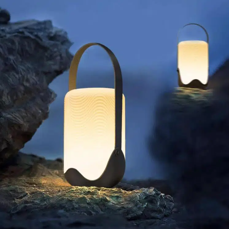 456.jpg Modern Simplicity Solar Waterproof Iron Acrylic Cylinder Rechargeable LED Portable Landscape Lighting Outdoor Light For Garden - Image 1