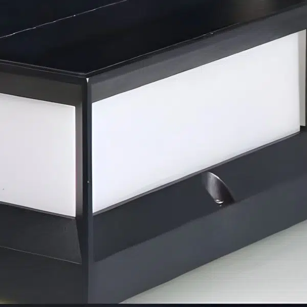 Square Waterproof Black Modern Solar Lights Outdoor Fence Post Lights - Image 13