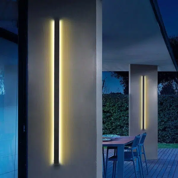 Black Long Strip LED Waterproof Modern Outdoor Wall Lights Porch Lights - Image 5