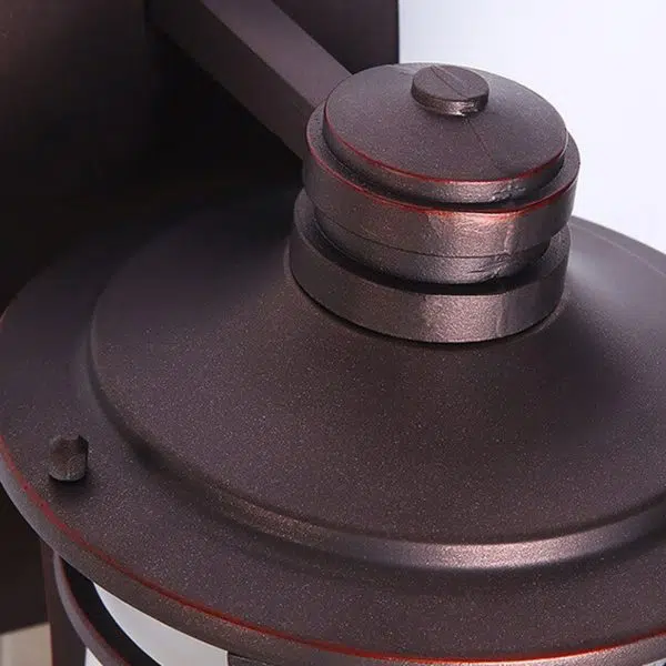 European Industrial Wrought Iron Outdoor Waterproof 1-Light Wall Sconce Lamp - Image 11