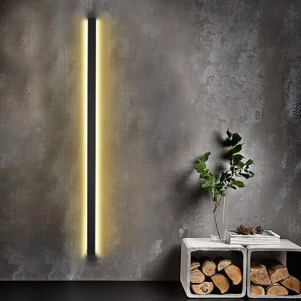 Long Strip LED Waterproof Black Minimalist Outdoor Wall Lights Exterior Lights - Image 3