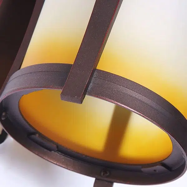 European Industrial Wrought Iron Outdoor Waterproof 1-Light Wall Sconce Lamp - Image 12