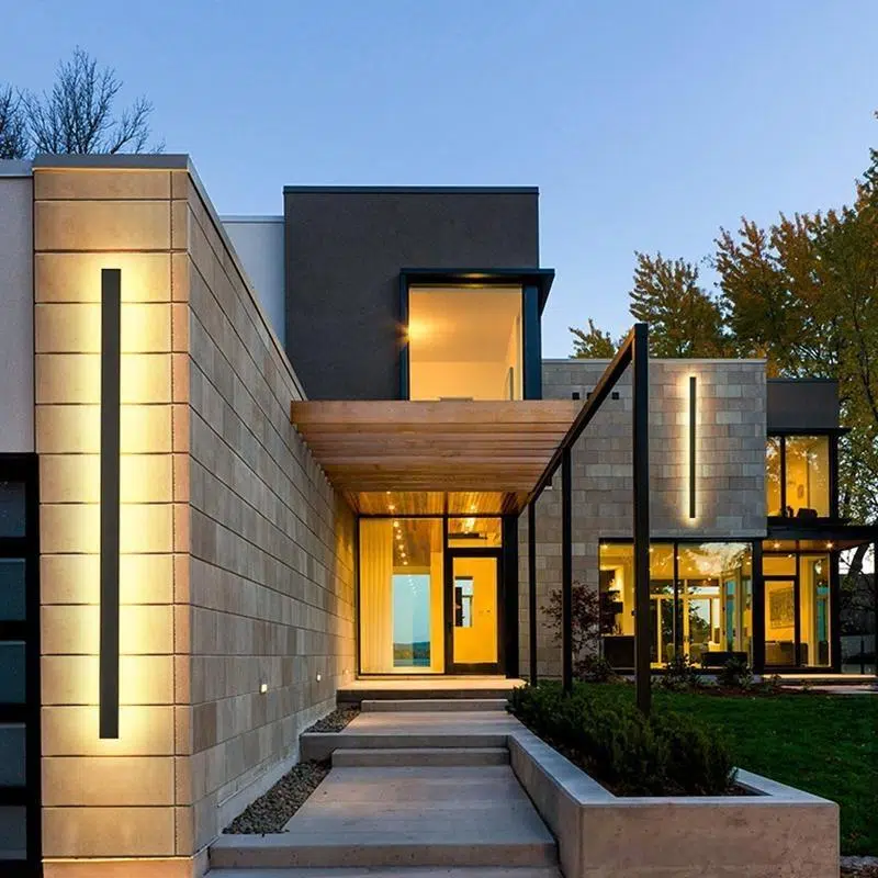 6-b43c3741-ee38-4fa6-8d60-f99dc9d8f279-711680.jpg Waterproof Long Strip LED Wall Lamp Outdoor Wall Lights Black Porch Lights - Image 1