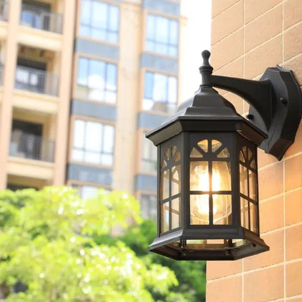 European Waterproof Retro Pavilion Design 1-Light Outdoor Wall Sconce Lamp - Image 15