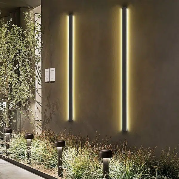 Black Long Strip LED Waterproof Modern Outdoor Wall Lights Porch Lights - Image 6