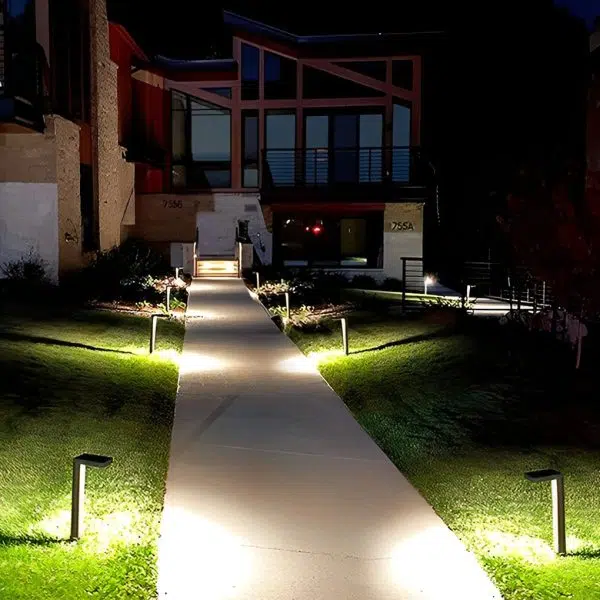 Eco-Friendly Smart LED Outdoor Lawn Lamp Solar Path Lighting with Auto On/Off - Image 5