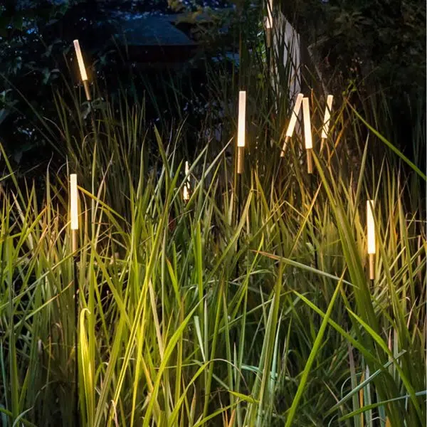Reed & Cattail Outdoor Column Lights Low Voltage Solar LED Landscaping Garden Lawns Lighting - Image 6