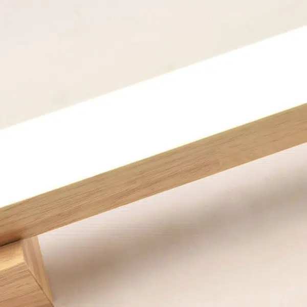 Nordic Minimalist Wooden Long Strip Vanity Light LED Wall Sconce Lamp - Image 13