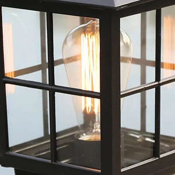 European Outdoor Column Lantern Waterproof  Rustproof 1-Light Patio Light - Image 7