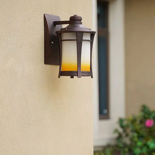 European Industrial Wrought Iron Outdoor Waterproof 1-Light Wall Sconce Lamp - Image 14