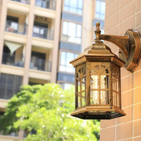 European Waterproof Retro Pavilion Design 1-Light Outdoor Wall Sconce Lamp - Image 17