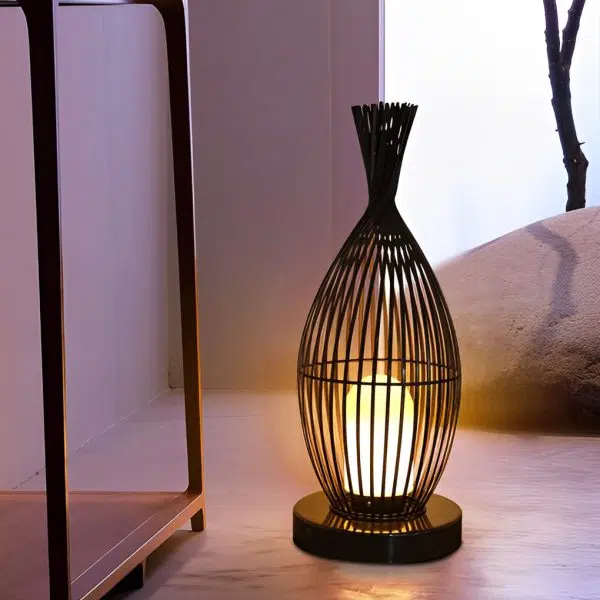 Industrial Courtyard Waterproof Caged LED Floor Lamp - Image 12