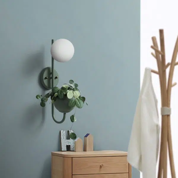 Sphere 1-Light Storage Box Planting Pot Decoration Wall Sconce Lamps - Image 7