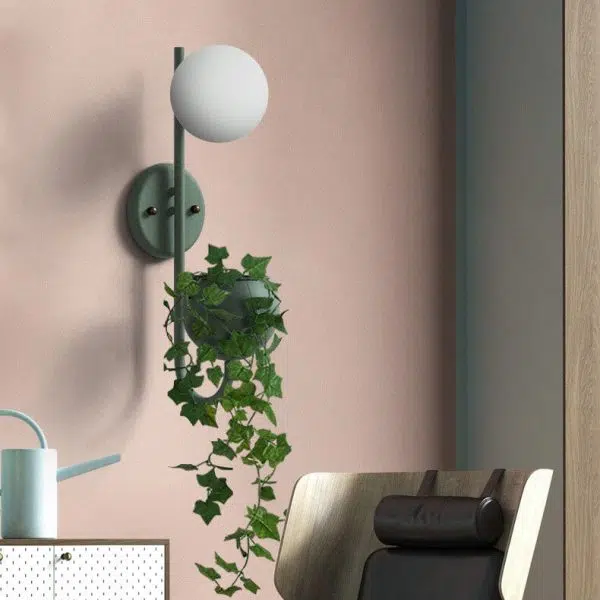 Sphere 1-Light Storage Box Planting Pot Decoration Wall Sconce Lamps - Image 10