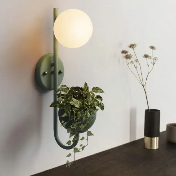 Sphere 1-Light Storage Box Planting Pot Decoration Wall Sconce Lamps - Image 11