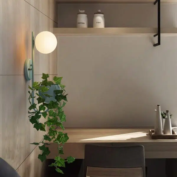 Sphere 1-Light Storage Box Planting Pot Decoration Wall Sconce Lamps - Image 13