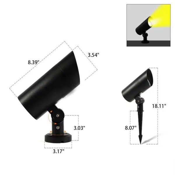 Outdoor Waterproof Spotlight LED Garden Lighting Lawn Ground Insert Landscape Light - Image 5