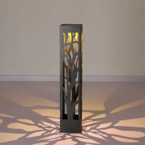 Solar-Powered Modern Outdoor Lawn Lamp with Creative Hollow-Out Branch Pattern - Image 8