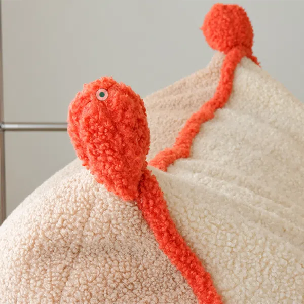 Contemporary Nordic Lambswool Latex EPP Square Bean Bag Lazy Sofa Backrest Footrest For Living Room And Bedroom - Image 10