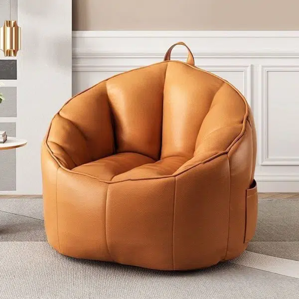 Contemporary Nordic Tech Fabric EPS Bean Bag Lazy Sofa With Backrest & Footrest For Living Room & Bedroom - Image 14