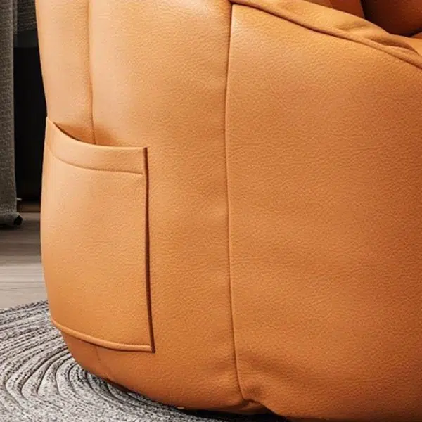 Contemporary Nordic Tech Fabric EPS Bean Bag Lazy Sofa With Backrest & Footrest For Living Room & Bedroom - Image 13