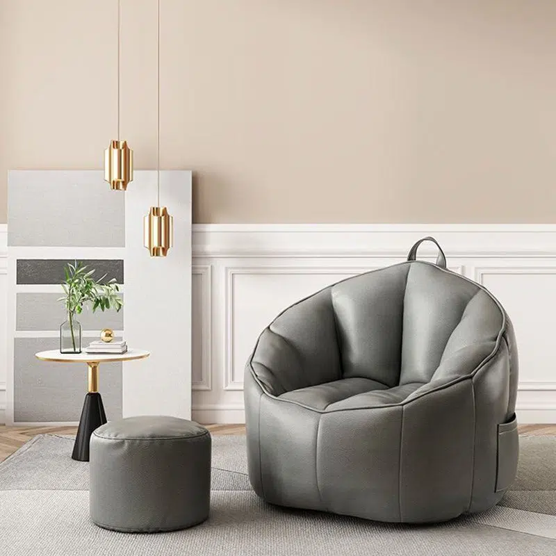 BS-Chair-BX03016-23.jpg Contemporary Nordic Tech Fabric EPS Bean Bag Lazy Sofa With Backrest & Footrest For Living Room & Bedroom - Image 5