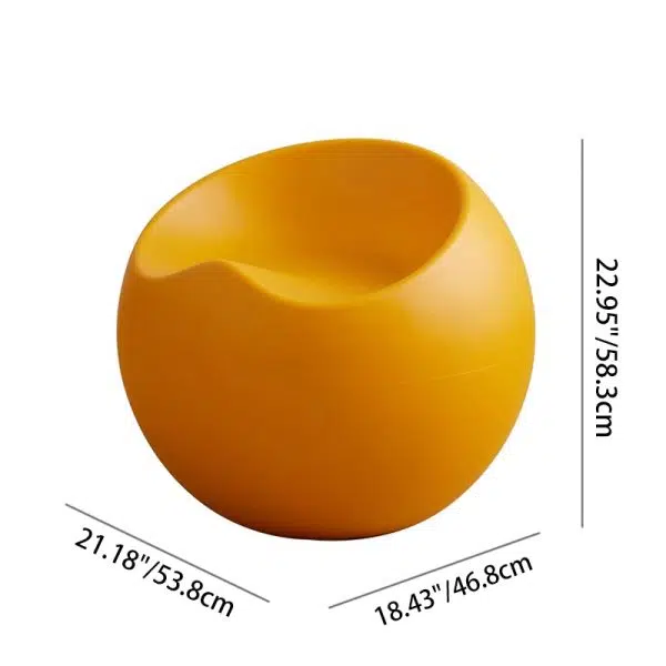 Contemporary Creative PP Apple & Sphere-Shaped Footstool For Entryway & Living Room - Image 9